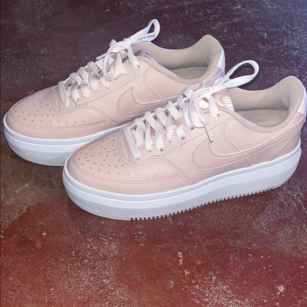 Women's Pink Nike Platform Sneakers